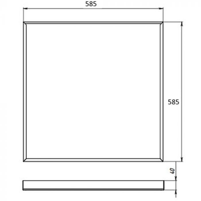 LED светильник SVT-ARM-G-588x588x40-31W-PR